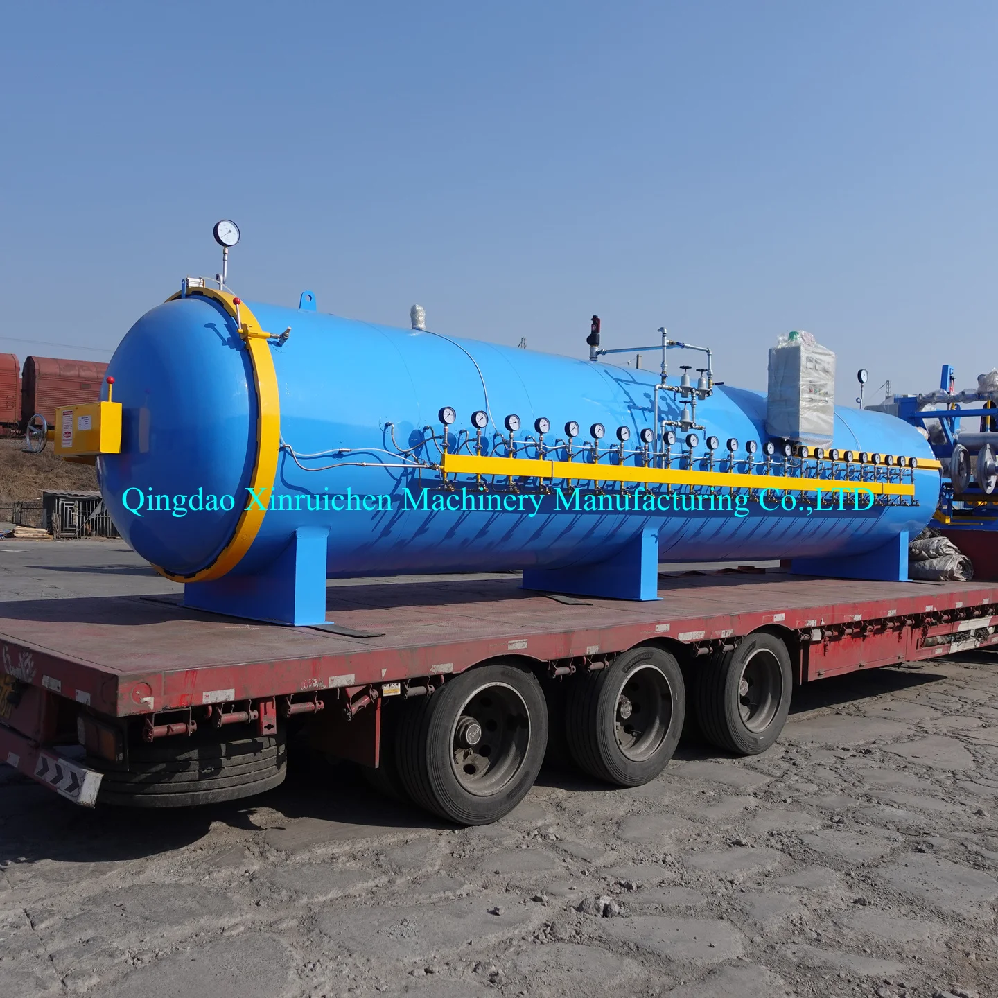 Gas autoclave rubber tire curing tank Steam heating tape vulcanization tank with CE ISO