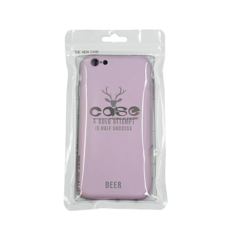 Custom Logo Printing Glossy Plastic Ziplock Clear  Bags Mobile Phone Case Cover Usb Cables Packaging Pouch