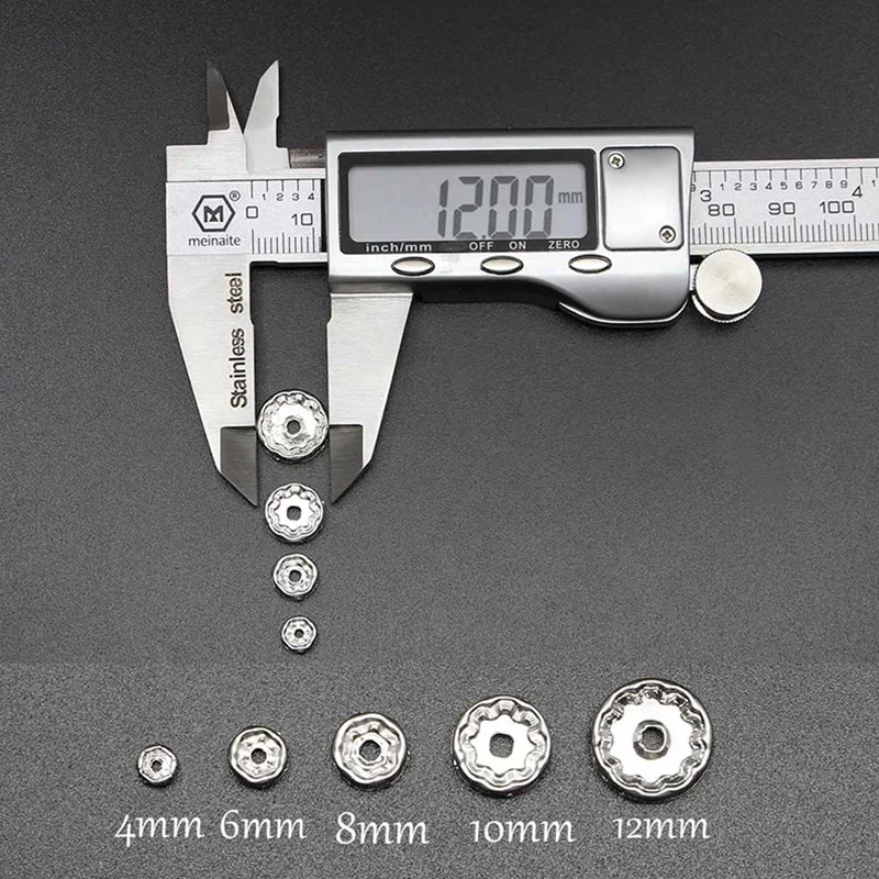Handmade Accessories Diamond Ring Spacer Beads Color Bracelet Diamond Spacer Wheel Ring 6/8/10/12mm Diy Jewelry/