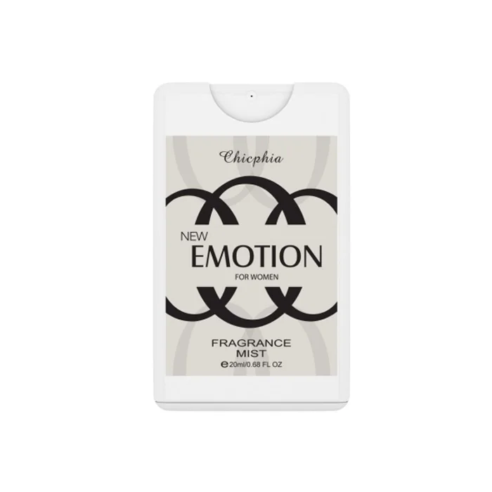 New Emotion fragrance small 20ml pocket brand name alcohol-free deodorant body spray oem body spray for men in pakistan