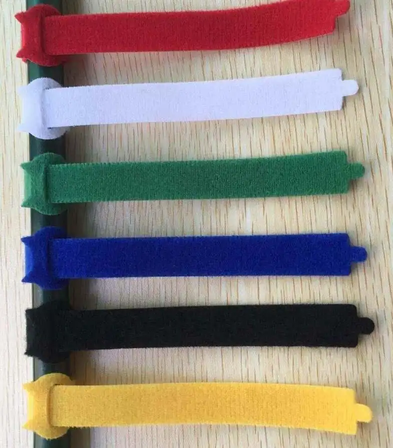 black white color  Cable Ties Velcroes Ties Hook And Loop Strap Velcroes Strap for wire