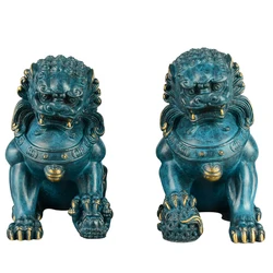 Indoor lion statue small for utensils of study and ornament of room bronze lion statues for sale