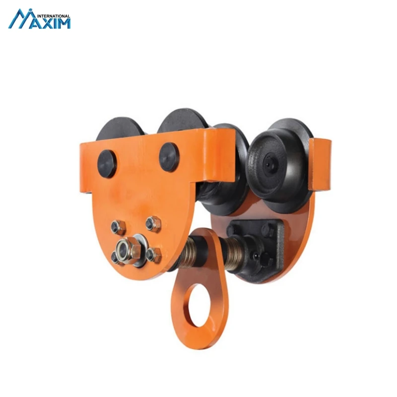 High Quality Yellow Heavy Duty  Alloy Steel Manual Trolley