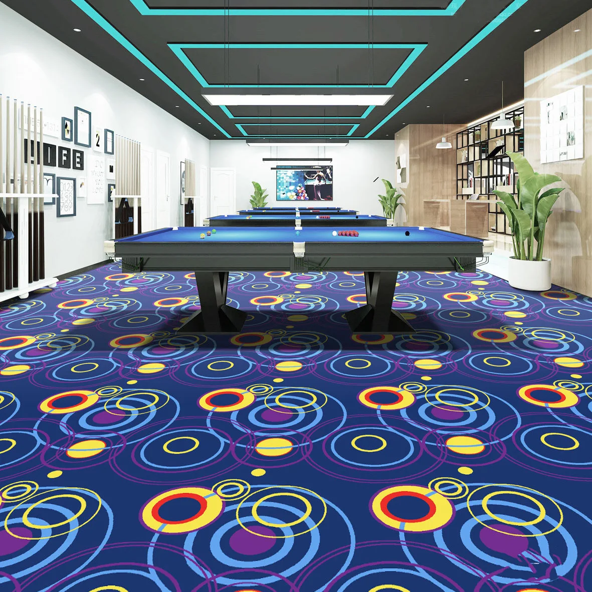 Billiards Room Carpet Shop Room Printed Billiards Hall Carpet Hotel Hotel Live Room Carpet Billiards Hall