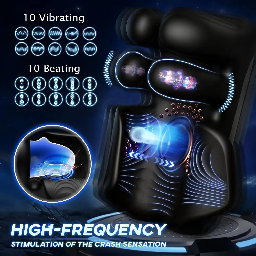 Xx Hot Training Male Masturbator 10 Finger Massage Tapping Vibrating Glans Stimulator Adult Sax Toys for Man