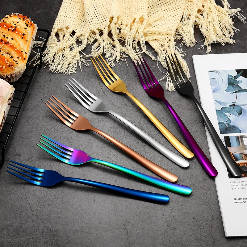 Weeding Party Flatware Stainless Steel Gold Spoon Fork Set Luxury Cutlery Set