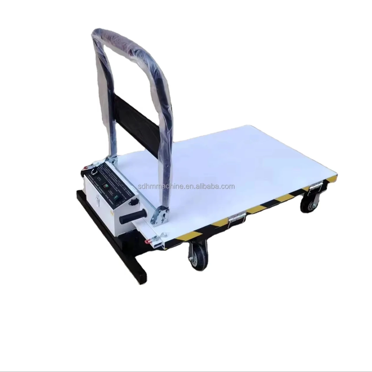 Portable Loading Cart Scissor Hoist Electric Lifting Platform Trolly for Carry Cargo