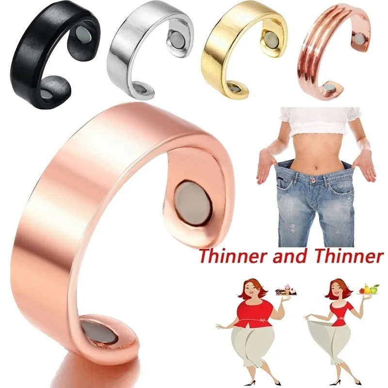 New Popular Resizeable Magnetic Slimming Rings Weight Lose Health Care Jewelry Health Opening Ring