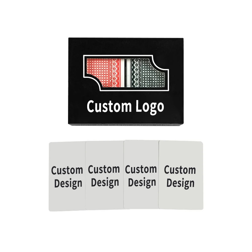 Customized Double Box Set Jumbo Waterproof Plastic PET Playing Cards