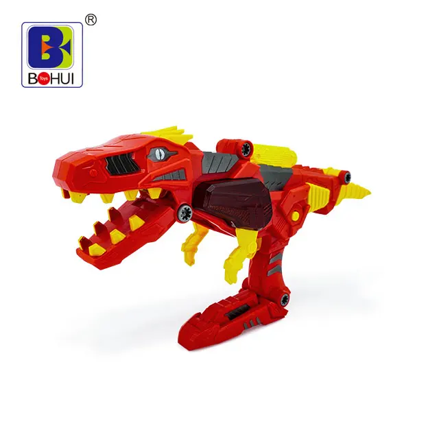 Assembly DIY Toys Robot Dinosaur Kids & Gun with Lights and Sound 13PC S Accessories 3 in 1 Electronic Toy Plastic 64*43.5*76