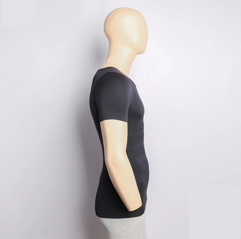 OEM Men Body Shaper Tshirt Slimming Compression Fit Underwe