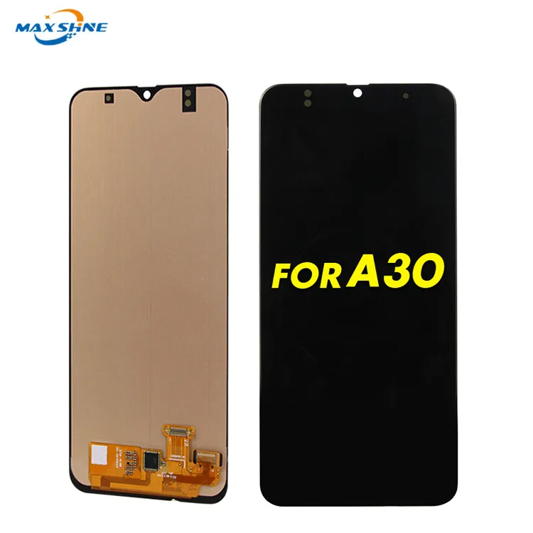 Hot Sell Mobile phone LCD screen original quality display digitizer replacement touch screen for Samsung A30 display with frame