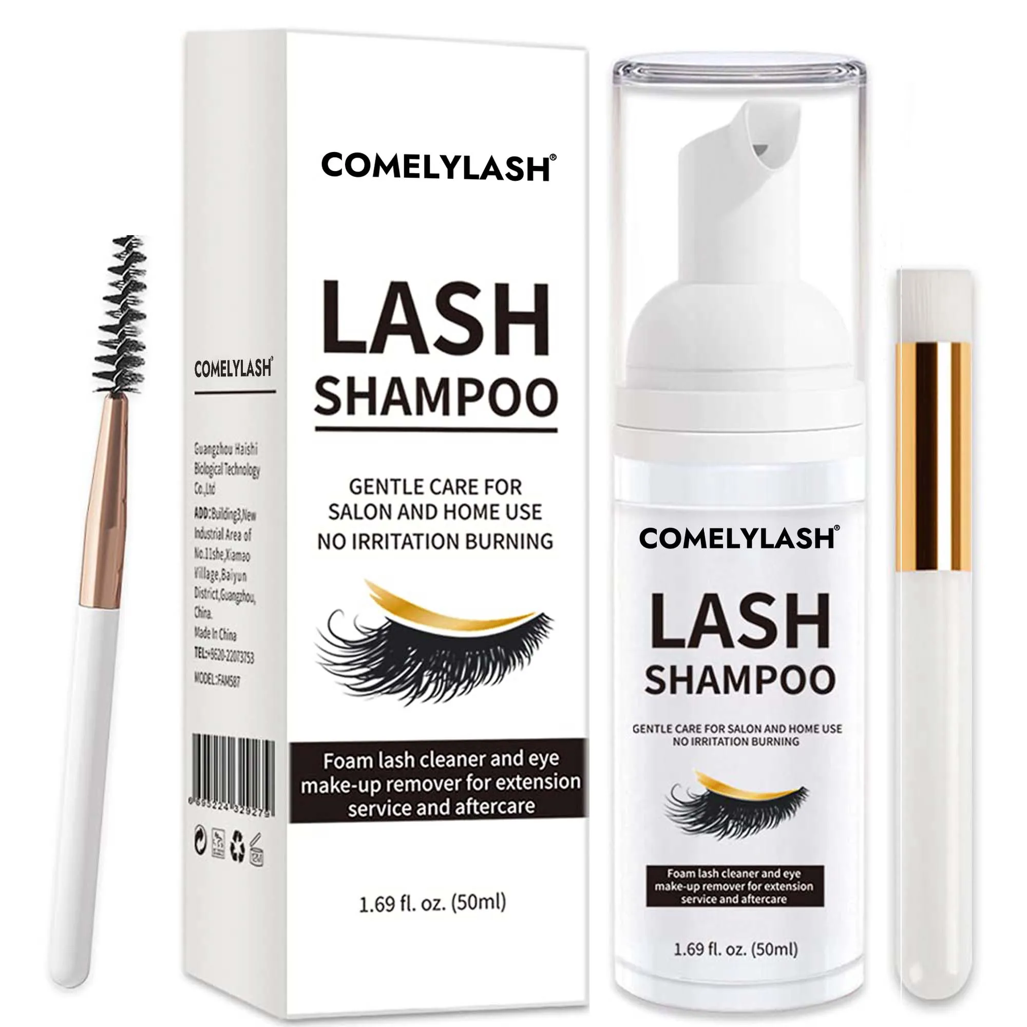 Comelylash Wholesale  Oil Free Lash  Foam Shampoo Private Labeling Lash Foam Cleanser For Lash Extension
