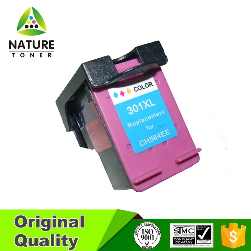 Remanufactured Black Printer Ink Cartridge 301XL ink black CH563E  and color CH564E for HP inkjet printer