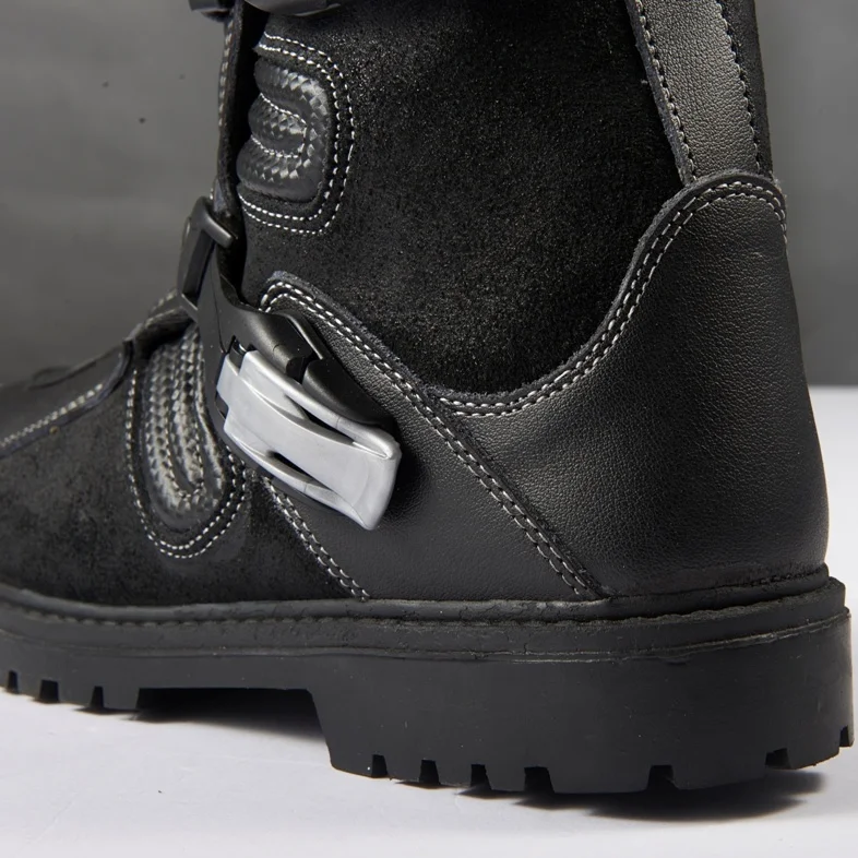 DUHAN Sport Style Hard Sole Moto Travel Boots Leather Motorcycle Boots Motorcycle Riding Shoes For Riders