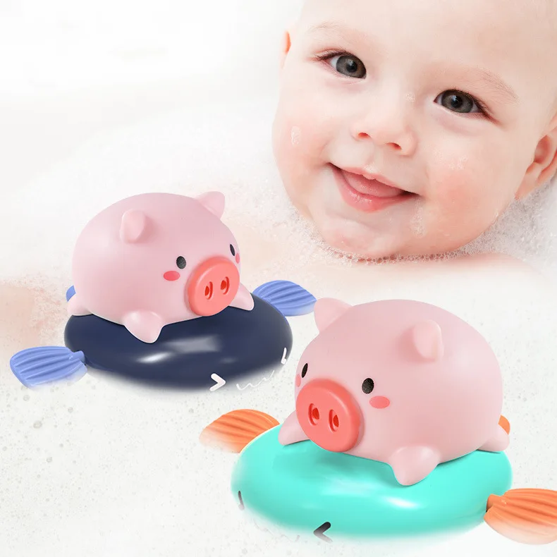 Новинка темно-синяя детская свинка летняя водная игрушка ванна для младенцев малышей плавающий душ