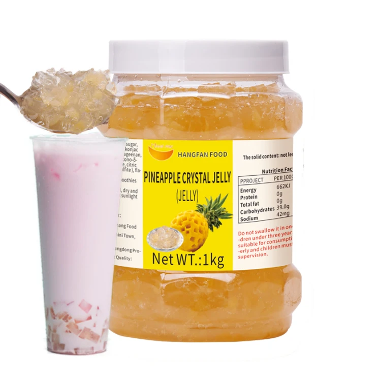 
High Quality Pineapple Crystal Jelly For Soft Drink Jelly & Pudding Bubble Tea Ingredients 