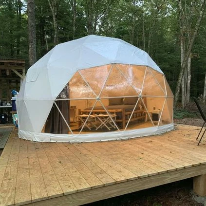 Diameter 6 m glamping houtel dome tent