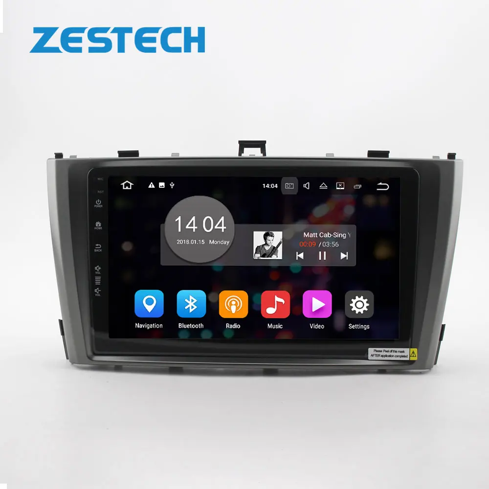 Автомобильный радиоприемник ZESTECH 9 дюймов MTK8667 Android 10 gps для Toyota Avensis 2009 -2013 сенсорный экран система плеер dvd мультимедийный автостерео