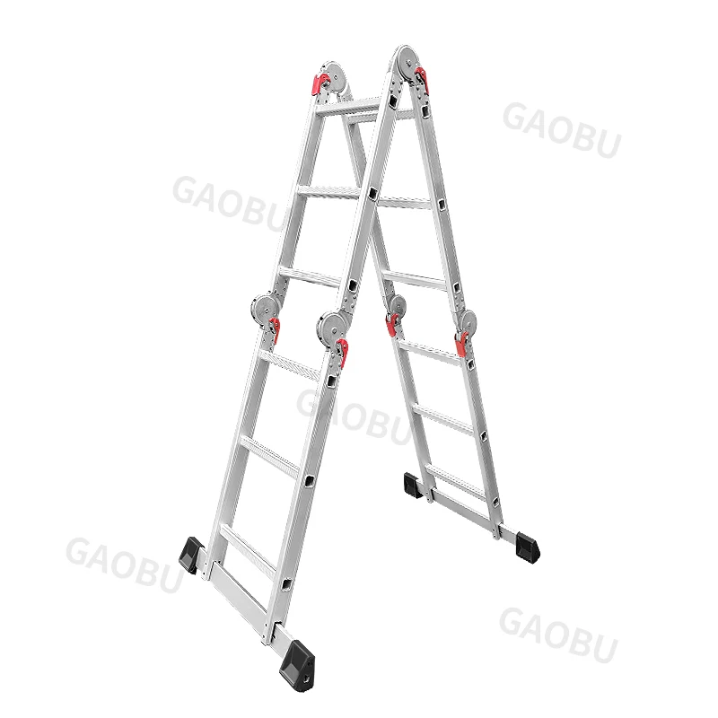 Foshan Factory sale directily  Multi-Function extension Folding retractable Aluminum Joint Ladder and working platform