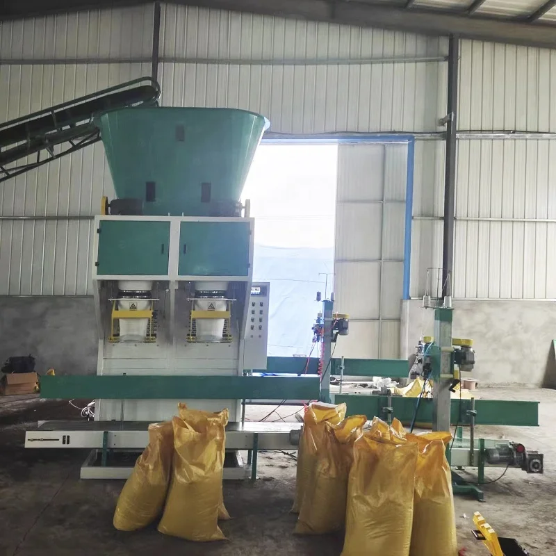 Customized 25kg 50kg  fertil Coal Packing Silica Sand belt packaging Mortar Belt Packing Machine With Double Station