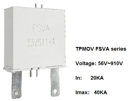 SMOV34S151MP Thermally Protected Varistors SMOV34S151NP In 20KA Imax 40KA
