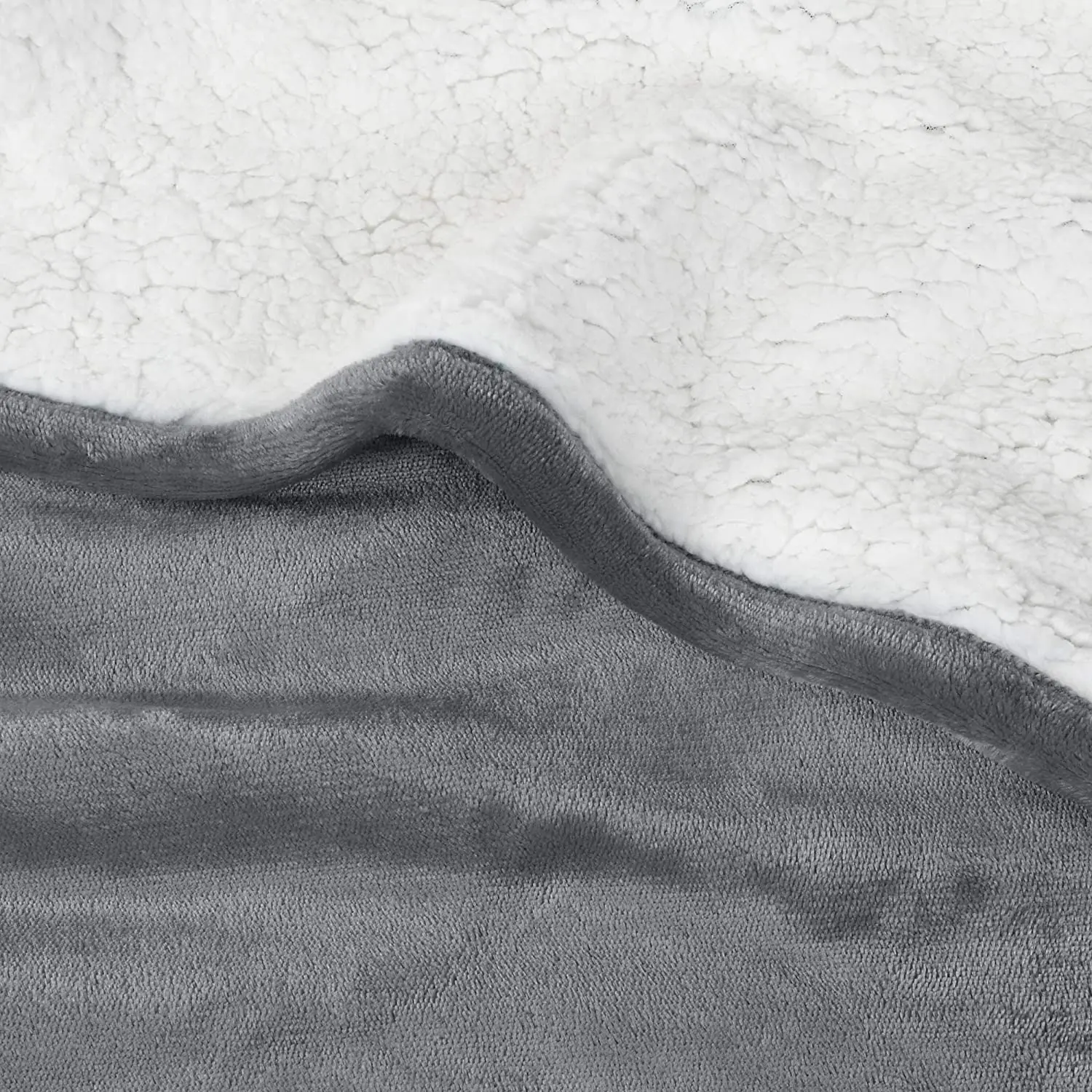 Kingworth Adult Hooded Camping No Sleeves Poncho Wrap Sherpa Wearable Blanket With Pocket