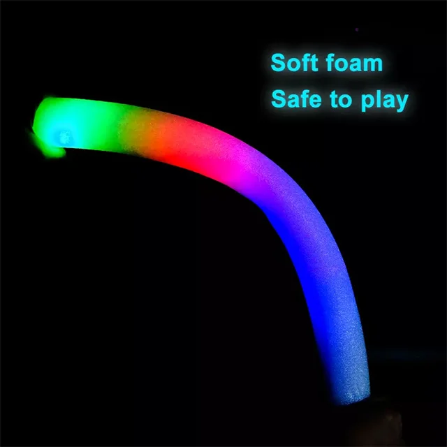 Оптовая продажа RGB логотип подбадривание светящийся свет светодиодные палочки из пены для концертных вечеринок неоновая вечеринка