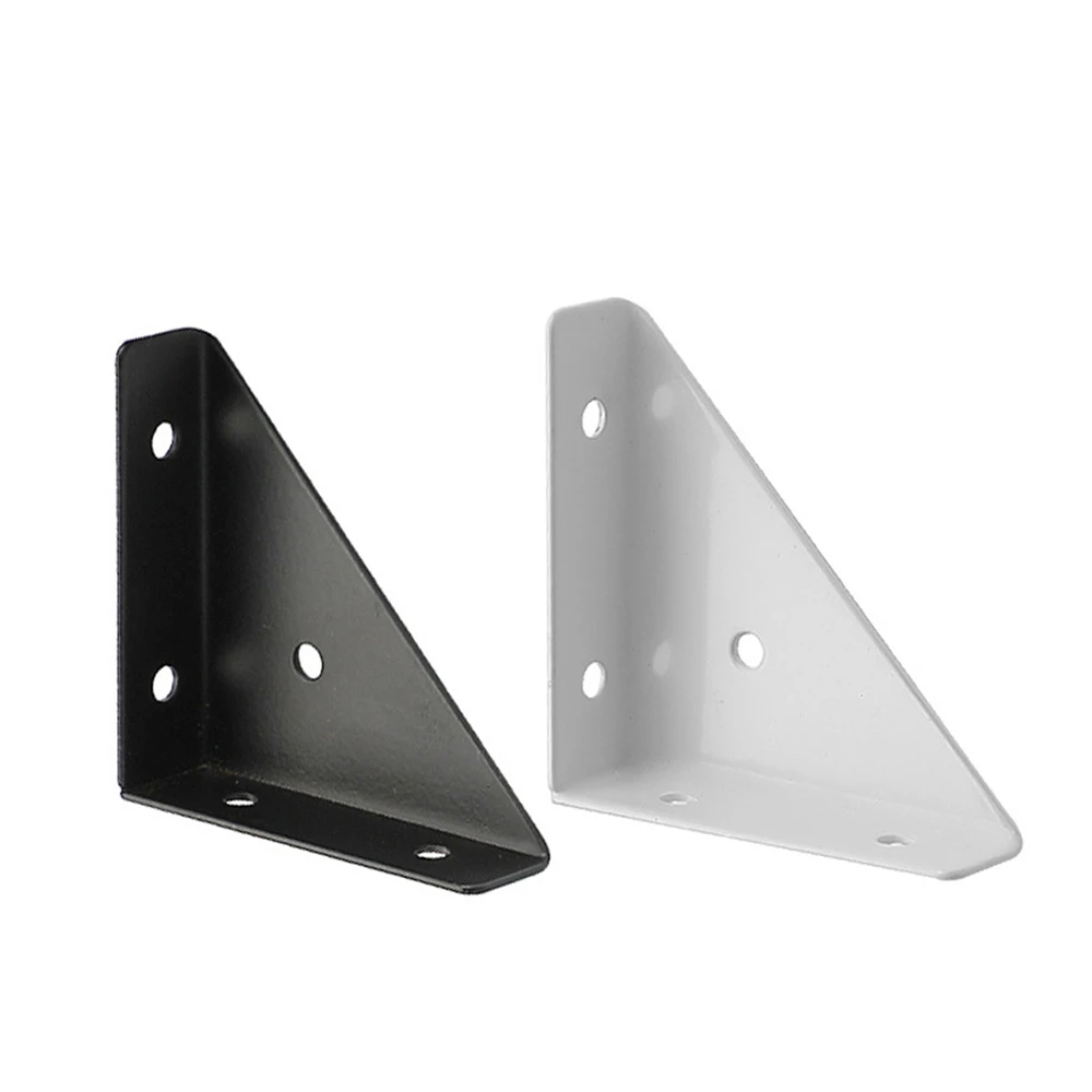 Customized Furniture Components 90 Degree Triangle Metal Steel 3 Sided Bed Frame Corner Brace Bracket