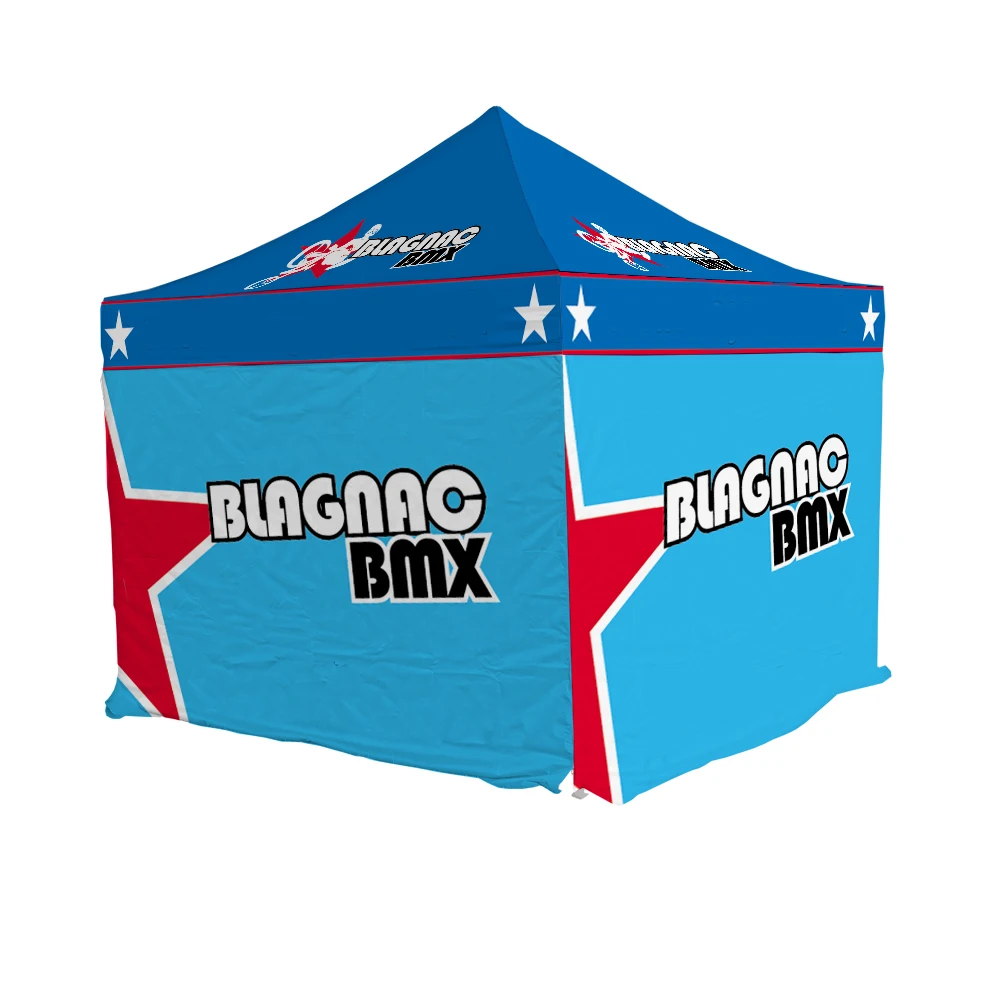 Custom Design 40*40mm Hexagon Frame 10X10 Pop Up Canopy Tent Market Advertising Outdoor Gazebo Folding Tents