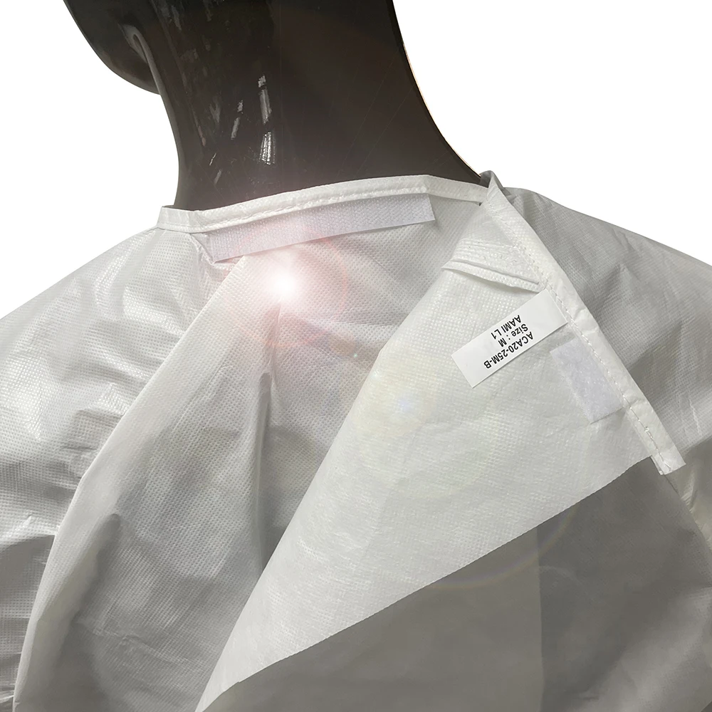 Hot Sale Factory Wholesale Non Woven Water Proof Disposable Aami Standard Level 1 Gown For Adult