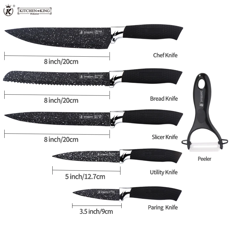  Кухня повар набор состоит из 6 предметов туризма и активного отдыха шеф-повара кухонных ножей нож подарочной коробке водонепроницаемый чехол для багажа супер острыми краями приготовления пищи
