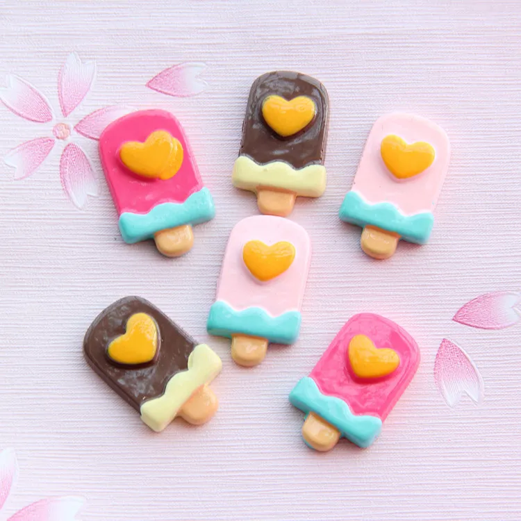 
New large resin ice cream DIY mobile phone shell earrings patch summer jewelry accessories 