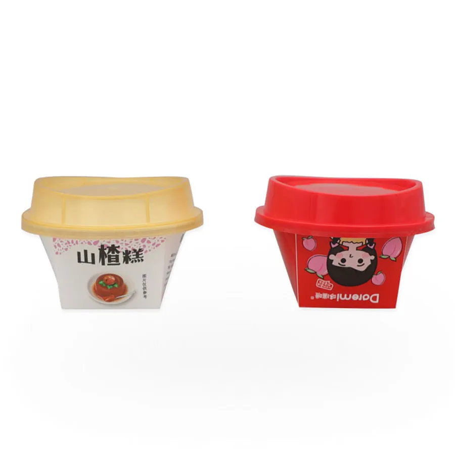 Premium IML Wholesale Customized plastic pudding cups with lids Plastic cup Packaging cup