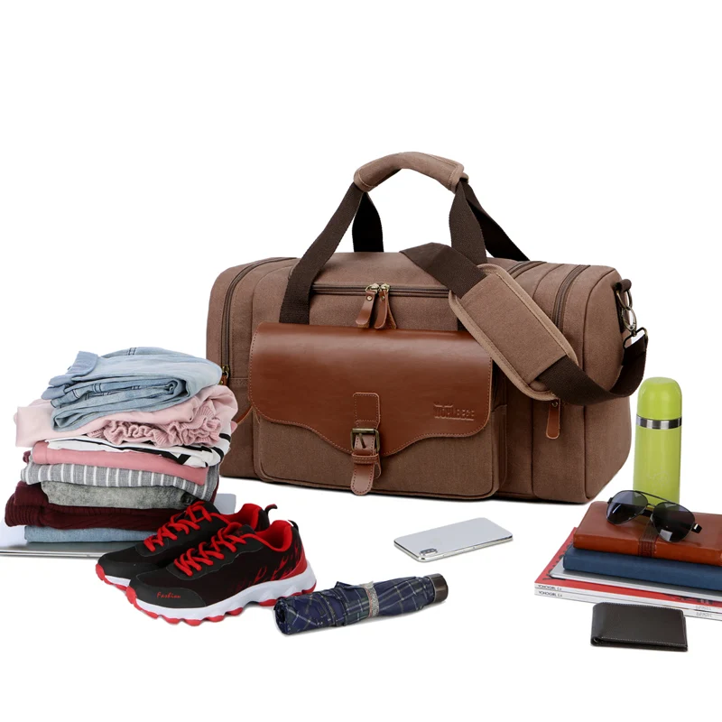 Fashion Large Capacity canvas sports travel bag luxury duffel bag sport gym organizer traveling luggage roller bag