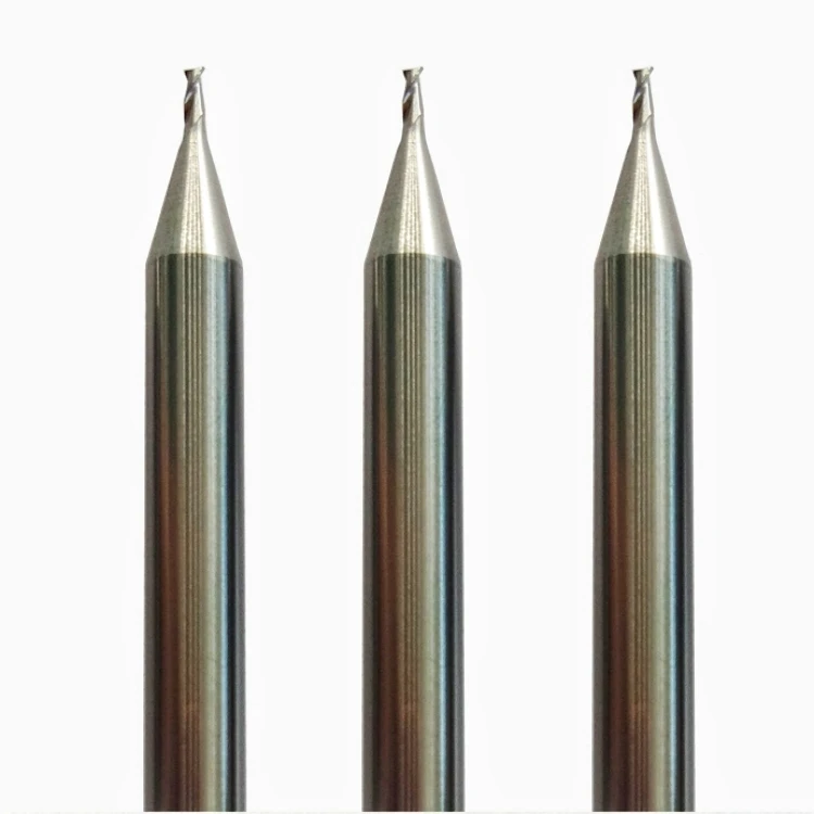 HRC55 Tungsten Carbide Endmills Micro Small Dia Square Cutter Ball Nose Milling Cutter for Aluminium Copper