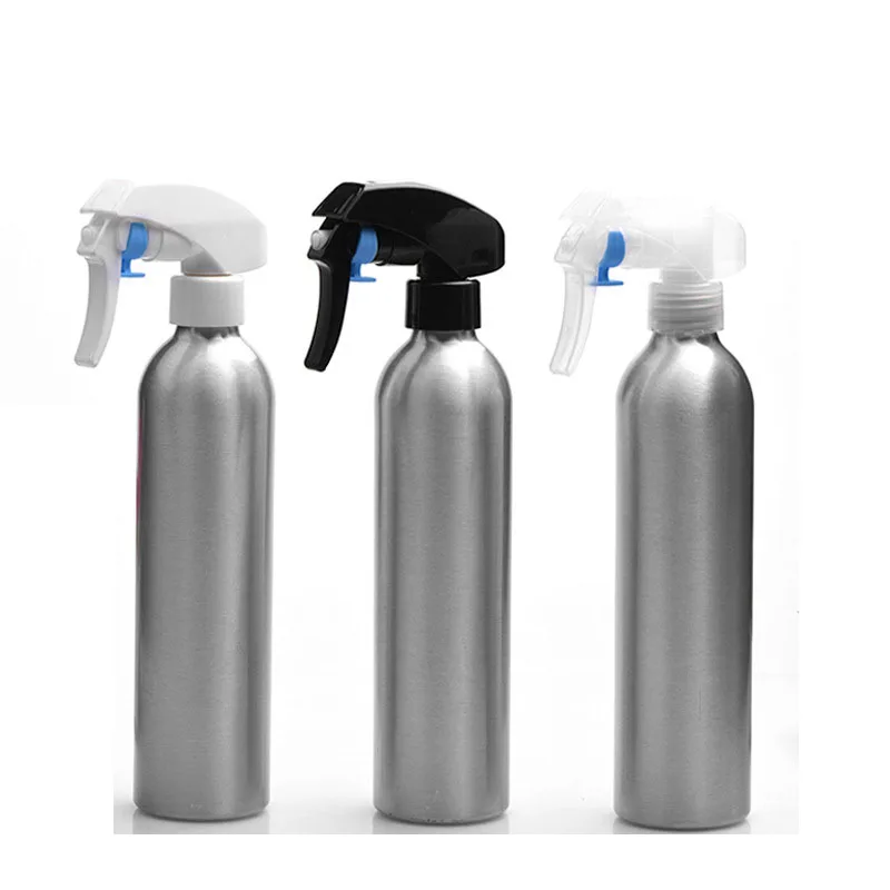 Refillable perfume plastic trigger paint aluminum spray bottle/hair salon water mist pressured pump fine mist cosmetic aluminum
