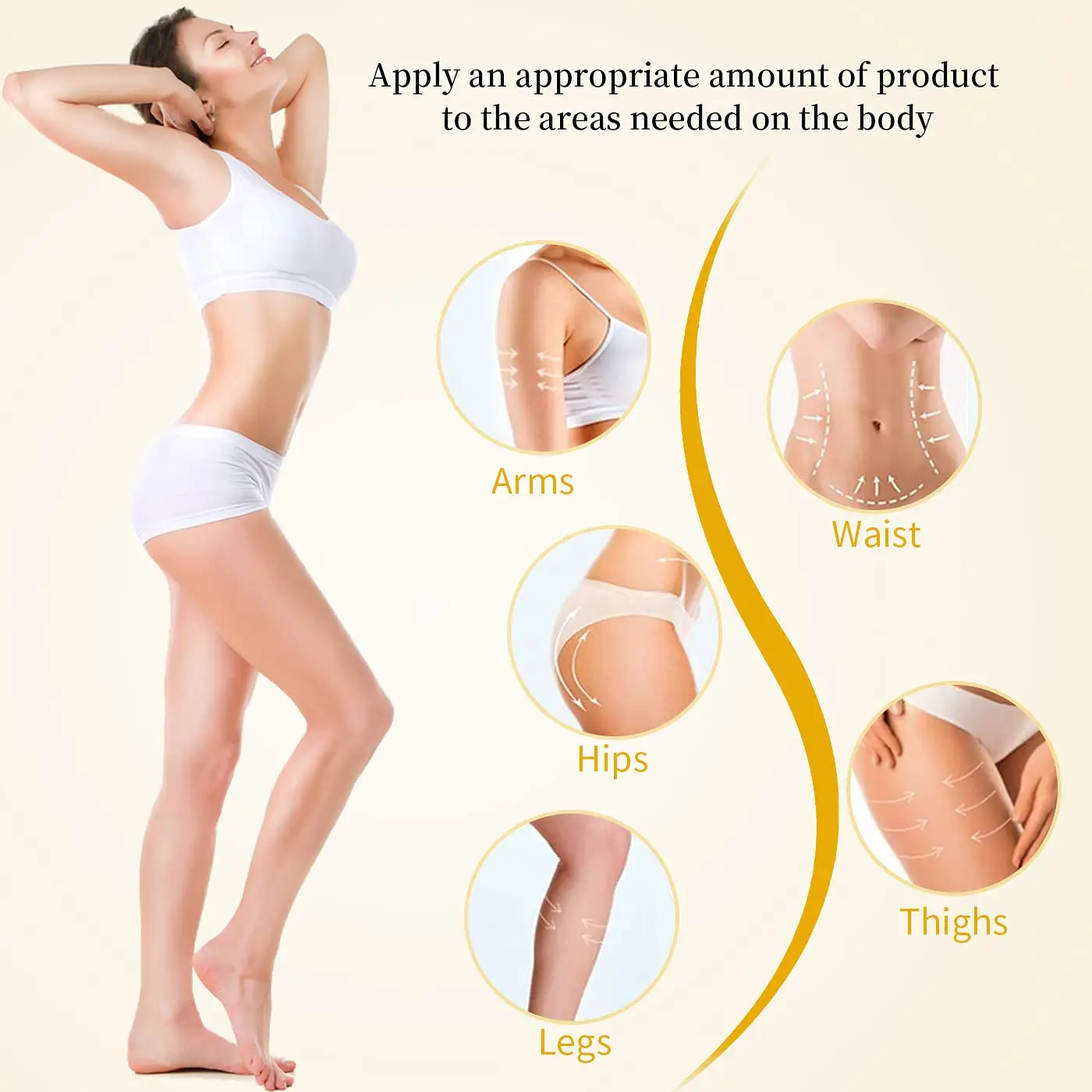 Amazon Hot Sale Private Label Hot Cream Sweat Cream for Women and Men Cellulite Slimming Cream Lotion