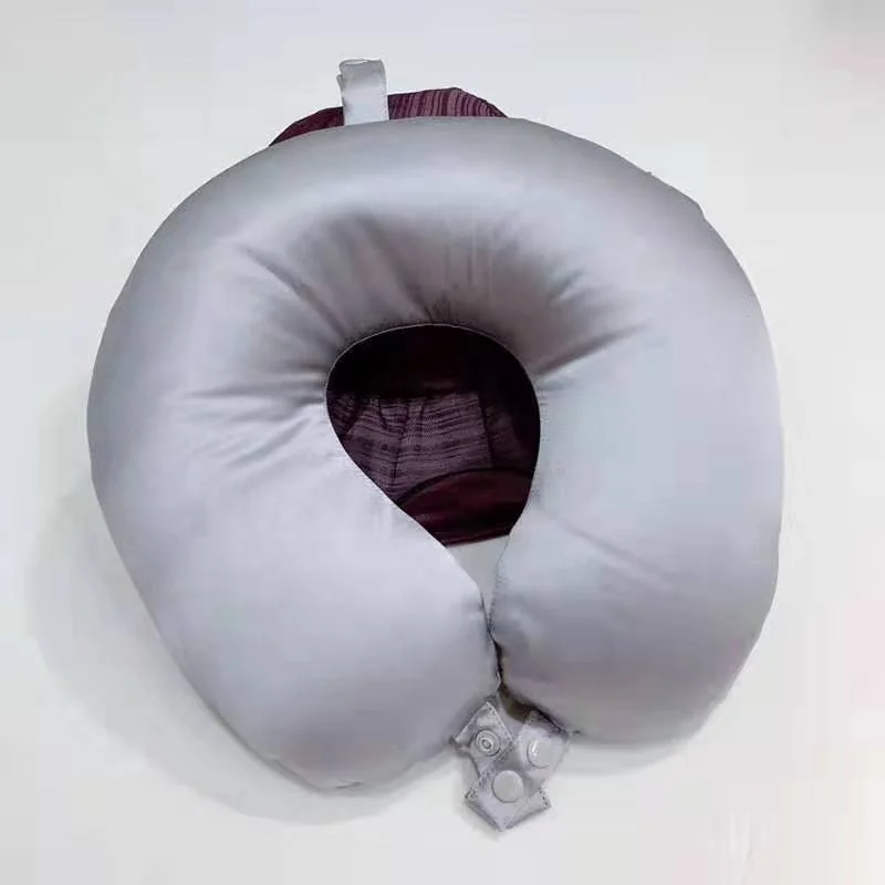 Cheersee white pure solid custom wholesale 100% mulberry silk travel pillow for airplane