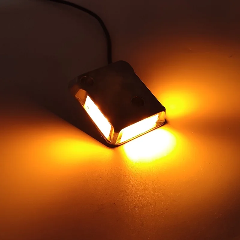 Waterproof Rectangle Tail Lift Platform Flashing Amber Warning Light Strobe Light for Van Lorry Truck LED Tail Lift Light