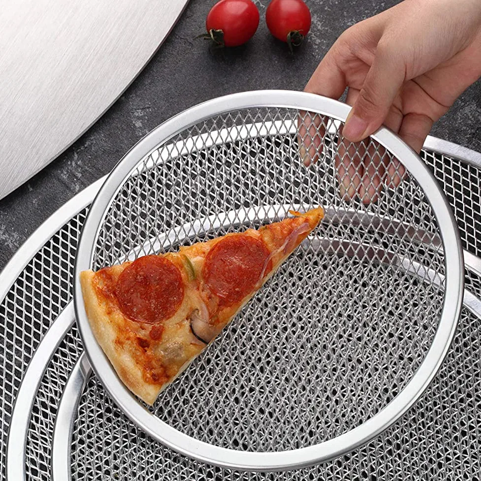 Food grade material Aluminum 8 inch round pizza screen mesh