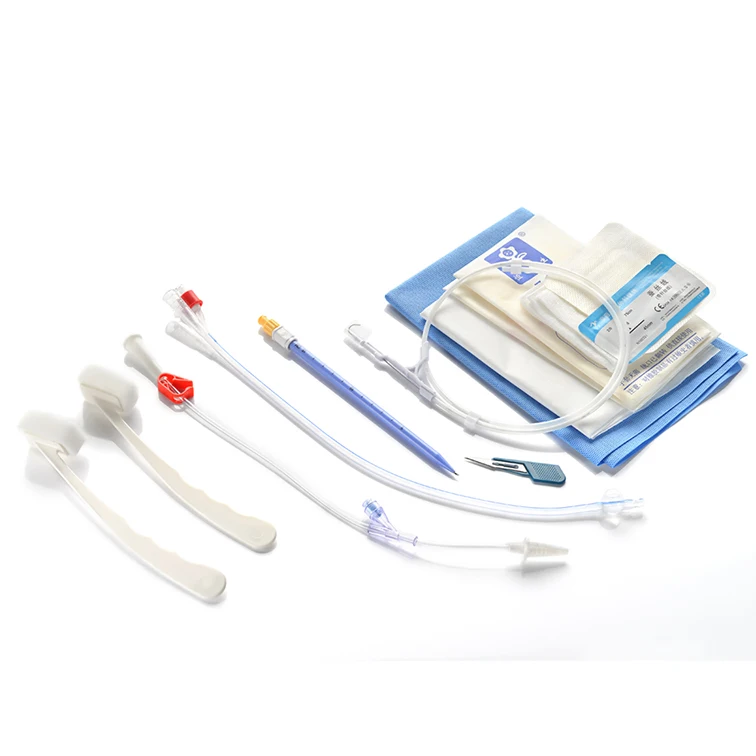 Good Price Urology surgical consumables Pigtail Drainage Catheter Set