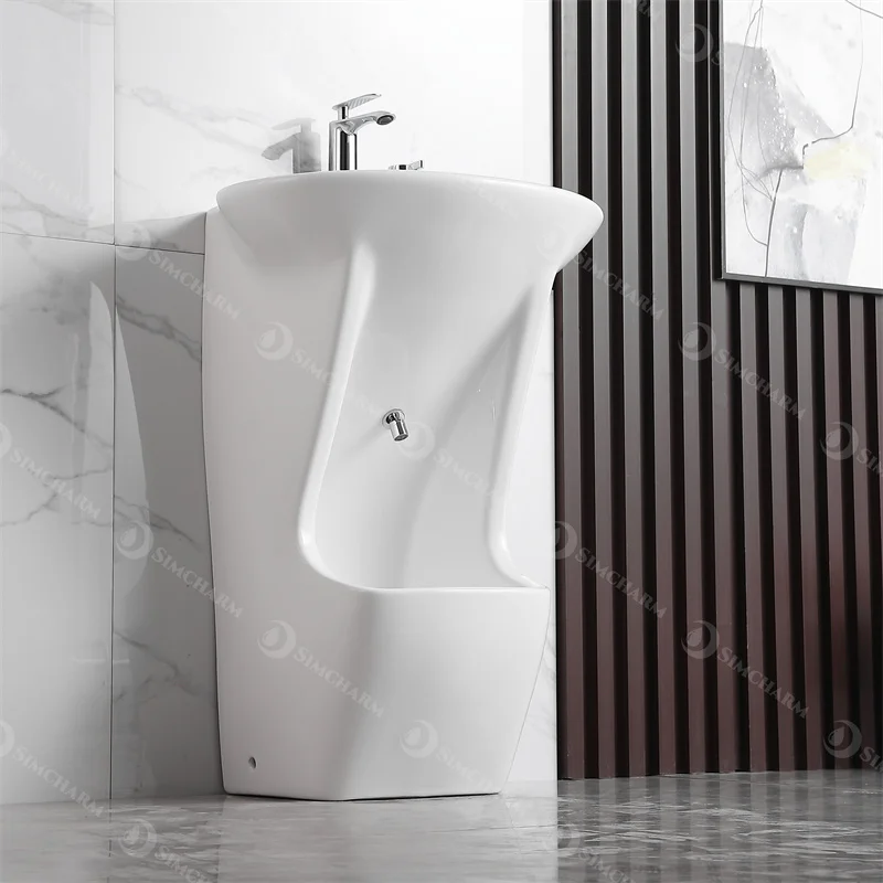 W08H New Design double level wash stand wudu, Bathroom Wudu Sink, Muslim Basin Stand With Tab