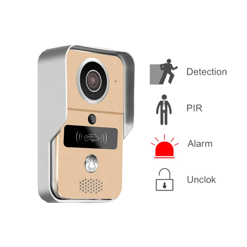 smart phone wireless video intercom doorbell camera IOS &Android APP control 1080P video door bell