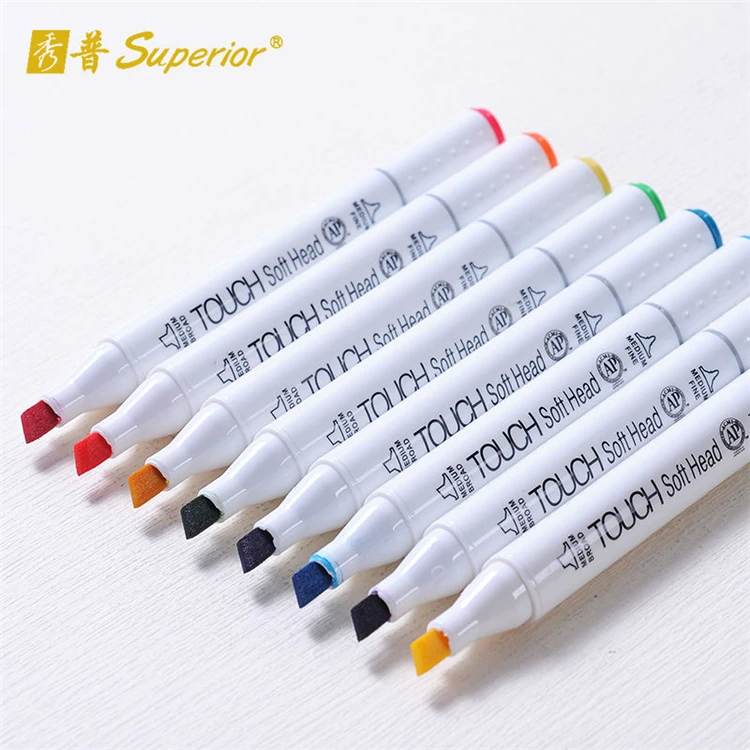 
Marker Pen set TOUCH Soft Head student hand-drawn animation color oil pen 12 colors-218 colors 