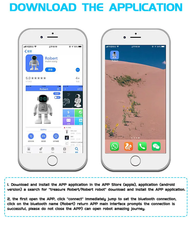 Interactive Music Companion Bot App Programmable Smart Remote Control Robot
