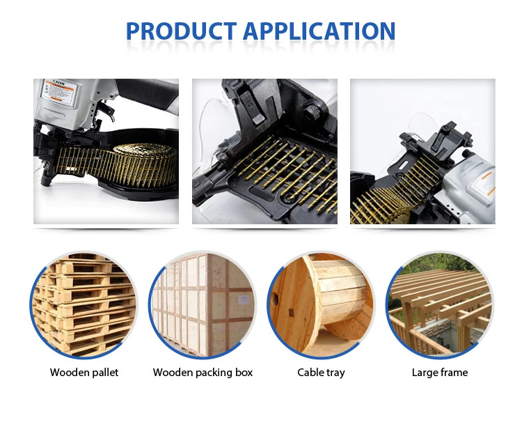 Manufacturers Direct Sale Coil Nail Cn100 Pneumatic Coil Nail Tool Decking And Coil Nails Pallet