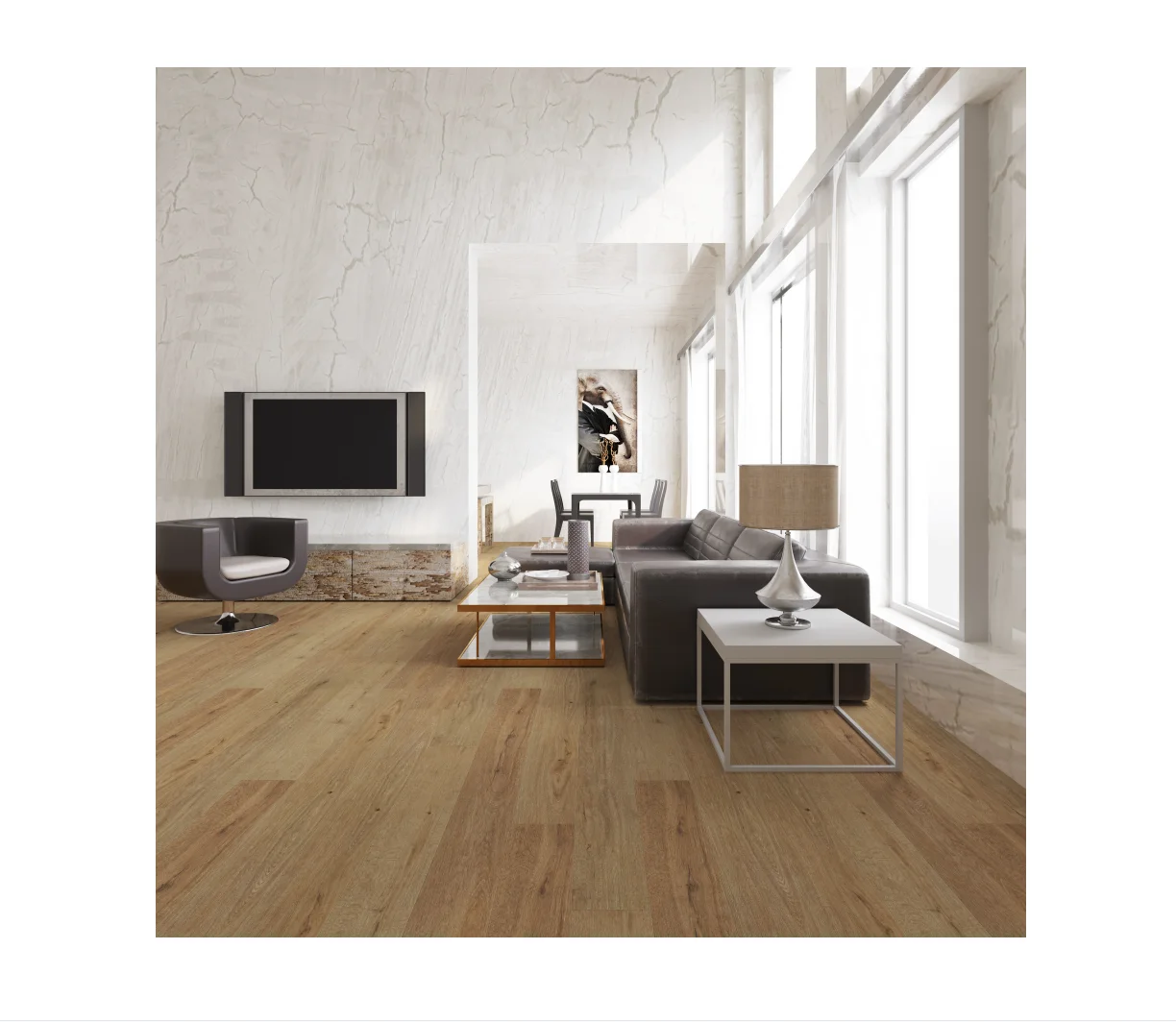 wood grain BP texture unipush uniclic vallinge 5G I4F patented click locking PVC rigid core certificated SPC vinyl tile flooring