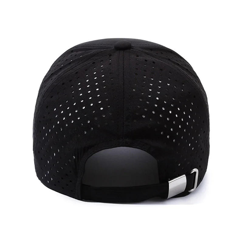 New High Quality Mesh Quick Drying Baseball Cap Seven Panel Sun Hat OEM Low MOQ Custom Logo Caps For Unisex