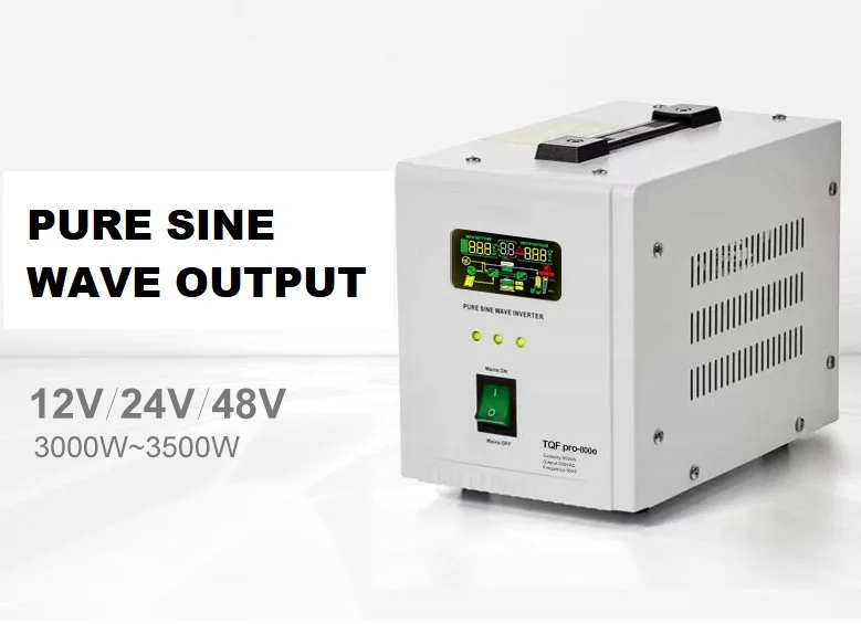 Factory price adaptive 220v Frequency Single Phase 1KVA 2kva 3kva 5kva solar pure sine wave power inverter